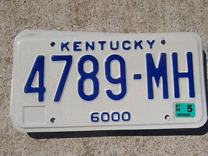 4789 MH = May 2006 Kentucky Truck license plate $4.00 US Ships 1-100 Tags - Picture 1 of 1