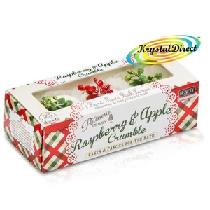 Bath Bombs Handmade Moisturising Raspberry & Apple Bath Fizzers 3x45g - Picture 1 of 1