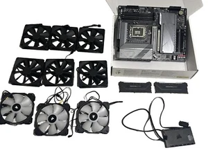 Mother Board, and random fans and other stuff - Picture 1 of 17