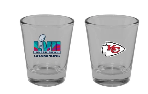 KANSAS CITY CHIEFS SUPER BOWL LVII CHAMPIONS  2 OZ SHOT GLASS Cover