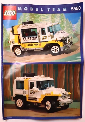 Vintage Lego Model Team 5550 Custom Rally Van with Instructions 100% Complete - Image 1 of 4