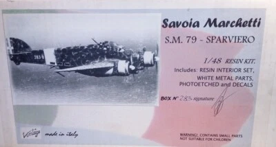 M 1/48 Savoia Marchetti SM79 SPARVIERO detailed resin KIT Vintage / Sky models - Immagine 1 di 4