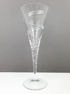 1 x Shannon Crystal By Godinger Crystal Cut Double Spiral Wine Glass 24.5 cm H - Picture 1 of 9