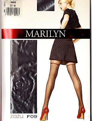 Collant Donna Look Overknee 20 Den Motivo Trasparente Di Marilyn • 5.90€