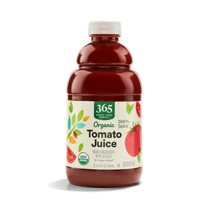 365 by Whole Foods Market, jugo orgánico 100 %, tomate, 32 fl oz - Imagen 1 de 4
