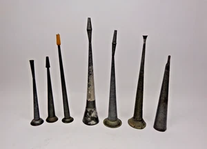Antique 19th Century large 21"L Tin/Metal Horn Noismaker - Picture 1 of 24