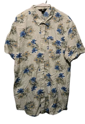 VOLCOM WARBER WOVEN SHORT SLEEVE HAWAIIAN STYLE BUTTON DOWN SHIRT MENS SZ 2XL 🔥 - Image 1 of 4