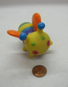 Colorful Honey Bee Plastic Animal W/ Orange Wings For Little People - Picture 1 of 3