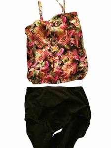 Fit 4 U Tummy Reflections Blouson Swimsuit A220855 Size 10 - Picture 1 of 2