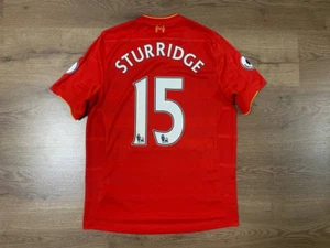 LIVERPOOL FC ENGLAND 2016/2017 HOME FOOTBALL SHIRT JERSEY SIZE S STURRIDGE #15 - Picture 1 of 11