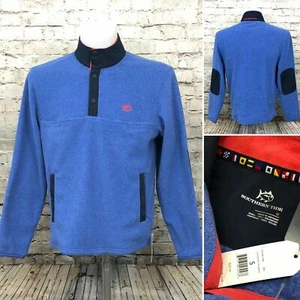 Southern Tide Blue Navigational Fleece Cambridge Pullover Mens Sz Small $155 - Picture 1 of 11