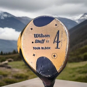 Wilson Staff II TOUR BLOCK 4 Wood, Steel Shaft Stiff Flex, Original Condition - Picture 1 of 10