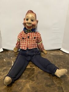 1950s HOWDY DOODY w/Glass SLEEP EYES Ventriloquist Doll by IDEAL TOYS Original!