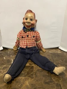 1950s HOWDY DOODY w/Glass SLEEP EYES Ventriloquist Doll by IDEAL TOYS Original! - Picture 1 of 12