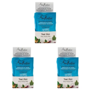 3x Shea Moisture 57g Smooth & Tame Treatment Masque Frizzy Hair Conditioning - Picture 1 of 4