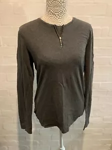 The Kooples Damenpullover grau Langarm Oberteil Small C8 - Bild 1 von 10