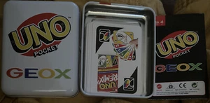 Card Game UNO POCKET GEOX Complete IN TIN - Picture 1 of 5