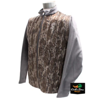 NEW BROWNING APPROACH VS FULL ZIP JACKET MOSSY OAK ORIGINAL BOTTOMLAND CAMO COAT - Image 1 of 2