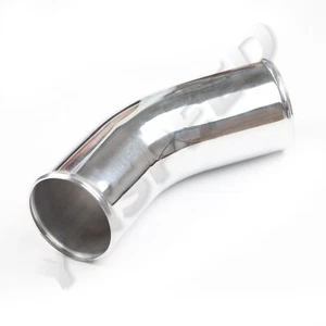 US 45 Degree 3.5" 89mm OD Aluminum Turbo Intercooler Pipe Tube Tubing L=300MM - Picture 1 of 7