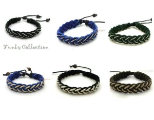 Unisex handgefertigtes Wildleder Leder Freundschaft Twist Armband wählen Sie die Farbe - Bild 1 von 7