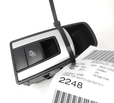 2012-2015 Mercedes-Benz SLK250 Convertible Top Control Switch OEM 2078207510 - Image 1 of 3