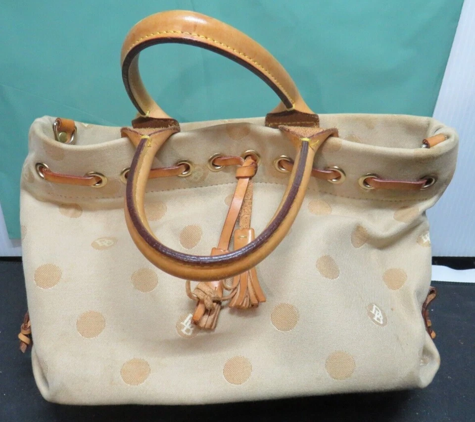 vintage Dooney and Bourke polka dot satchel bag - Image 1 of 4