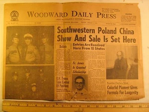 Newspaper WOODWARD DAILY PRESS Jan 1,1963 Robert S Kerr Dies [Y59Vb6e] - Picture 1 of 1