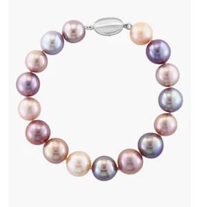 ¡NUEVO! PULSERA EFFY PLATA ESTERLINA Y PERLAS MULTICOLOR / ¡Gran regalo! /¡ENVÍO GRATUITO! - Imagen 1 de 2