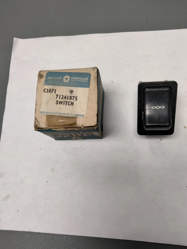 Interruptor soplador Mopar/Rootes NOS 71 Plymouth Cricket (tipo 159 SA) Foto 1 de 3