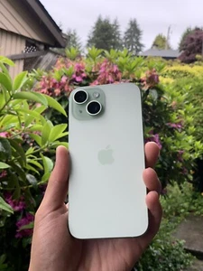 Apple iPhone 15 - 256 GB - Green (Unlock) please read the description before Buy - Photo 1 sur 7