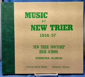 Music at New Trier 1956-57 Winnetka Illinois Vintage High School 3 X LP set - Imagen 1 de 11