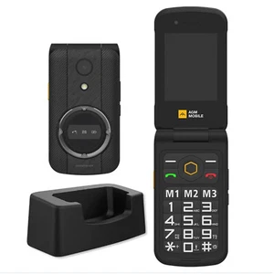 AGM M8 Flip Unlocked Seniors BIG Button Easy FLIP Mobile Phone 4G Dual SIM SOS - Picture 1 of 12