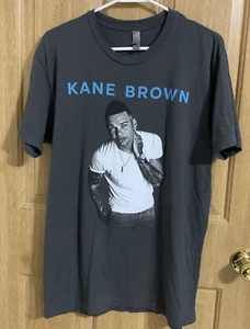 Kane Brown US Tour Shirt Cotton Soft Men's Size Medium Gray Graphic Print - Picture 1 of 5