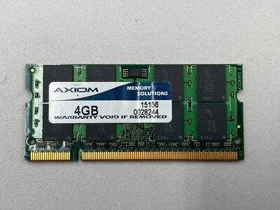 AXIOM 4GB 1x4GB DDR2 PC2-6400 SODIMM FOR LAPTOP/ COMPATIBLE PC BLADES/MACBOOK - Image 1 of 2