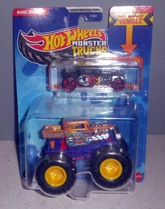 HOT WHEELS Monster Trucks BONE SHAKER With BONUS Hot Wheels Vehicle MIP New! - Picture 1 of 7