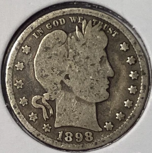 1898 Barber Quarter - Picture 1 of 2