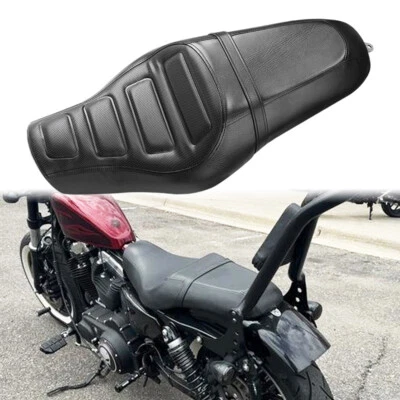 Asientos delanteros de pasajero trasero de conductor de PU para Harley XL1200X Forty Eight Foto 1 de 4