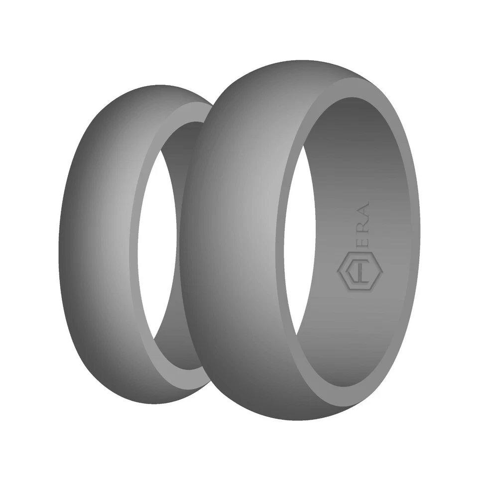 Alianza de boda de silicona AERA anillo de compromiso FlexFit goma para hombre mujer joyería Foto 1 de 4