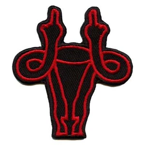 FUterus Patch Women's Rights Embroidered Iron On - Picture 1 of 2