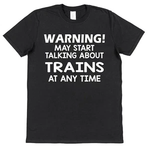 Camiseta Hablando de Trenes Tren Conductor Regalo Papá Marido Observador Motor - Imagen 1 de 1