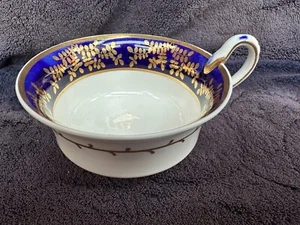 One Antique (GOOD CONDN) Cobalt Blue Regency Spode Etruscan Porcelain 2721 Cup - Picture 1 of 7