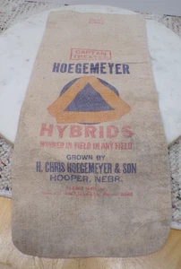 Hoegemeyer Corn Hybrid Sample Size Feed Sack H. Chris Hoegemeyer Hooper Nebraska - Picture 1 of 4