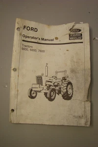 Ford New Holland Tractores Manual de Operador 5600 6600 7600 ver fotos - Imagen 1 de 10