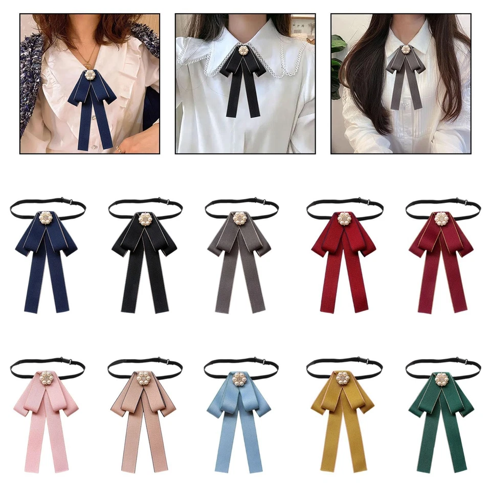 Women's Bow Tie with Adjustable Band 19x11cm Multifunctional for Banquet, and - Image 1 of 1