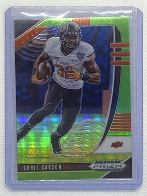 2020 Prizm DP Chris Carson Prizm Lime / 125 No. 14 OKSU - Image 1 of 2