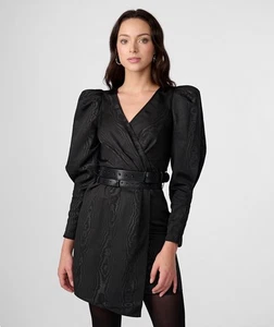 Karl Lagerfeld Paris Damen schwarz Faux Wickelkleid 10 Brittany and Hanna Factory Outlet 9163 - Bild 1 von 2