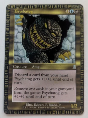 Magic Mtg Odyssey Psychatog  ALTERED - Image 1 of 2