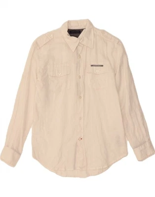 TOMMY HILFIGER Boys Shirt 14-15 Years White Linen AF10 - Image 1 of 4