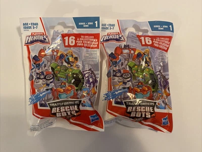 Lot Of 2 Transformers Rescue Bots Playskool Heroes Mystery Blind Bag Mini Figure - Image 1 of 2