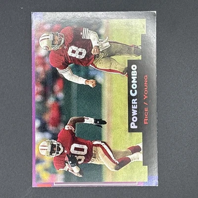 1993 Pro Set Power Combo Rice Young - Image 1 of 2